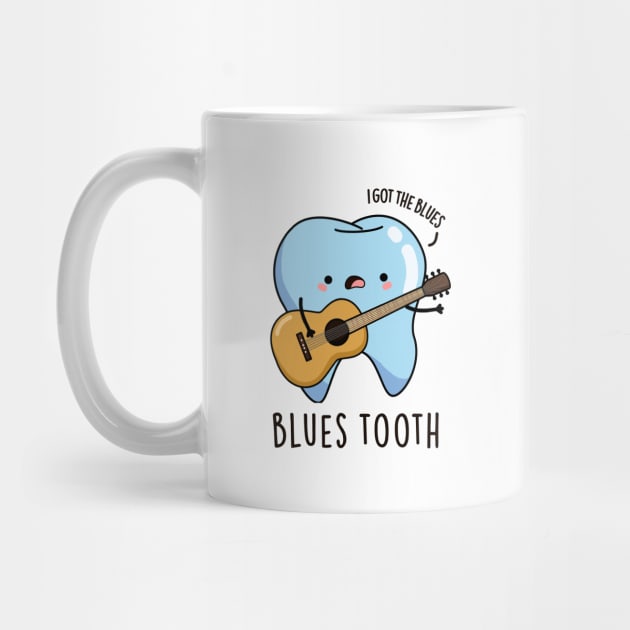 Blues Tooth Cute Dental Music Pun by punnybone